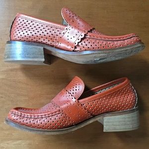 vintage Red or Dead loafers perforated leather uppers EU 36